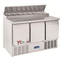 Saladette 3 porte 389 Lt 1365x700x1005 h1.385,00 €1.385,00 €Saladette refrigerata a 3 porteF.A.R.H. Snc Di Bottacin Antonio & C