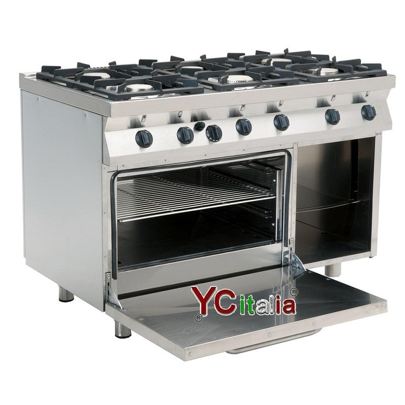 Cucina 6 fuochi con forno a gas industriale2.072,00 €2.072,00 €Cucine con forno gasF.A.R.H. Snc Di Bottacin Antonio & C