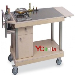 Carrello flambé 1 piastra a 1 fuoco 145x58x91 h1.087,00 €1.087,00 €Carrelli per flambèF.A.R.H. Snc Di Bottacin Antonio & C