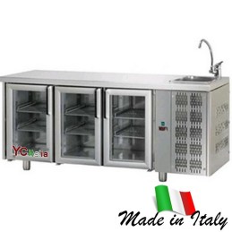 Banco frigo 3 porte a vetro con vasca2.049,30 €2.277,00 €Tavolo refrigerato con vascaF.A.R.H. Snc Di Bottacin Antonio & C
