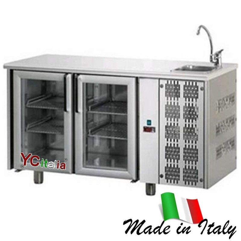 Banco refrigerato 2 porte a vetro con vasca TN1.699,65 €1.888,50 €Tavolo refrigerato con vascaF.A.R.H. Snc Di Bottacin Antonio & C