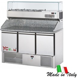 Banco per preparazione pizze con 3 ante1.886,85 €2.096,50 €Saladette refrigerata a 3 porteF.A.R.H. Snc Di Bottacin Antonio & C