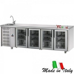 Banco frigo 4 porte a vetro con vasca2.469,15 €2.743,50 €Tavolo refrigerato con vascaF.A.R.H. Snc Di Bottacin Antonio & C