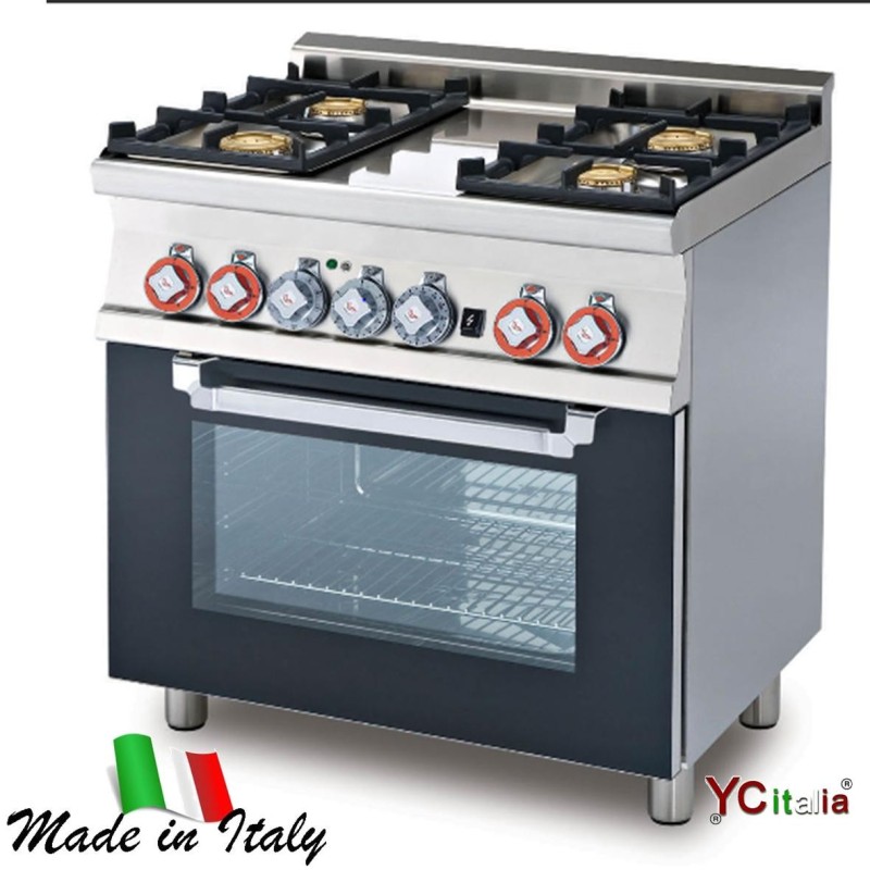 Piano cottura 4 fuochi con forno elettrico porta vetro2.034,00 €2.034,00 €Cucina a gas snack professionale profondita 600F.A.R.H. Snc Di Bottacin Antonio & C
