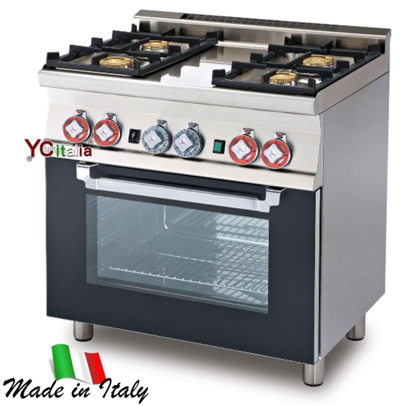 Cucina piano cottura 4 fuochi con forno a gas 1/12.262,00 €2.262,00 €Cucina a gas snack professionale profondita 600F.A.R.H. Snc Di Bottacin Antonio & C
