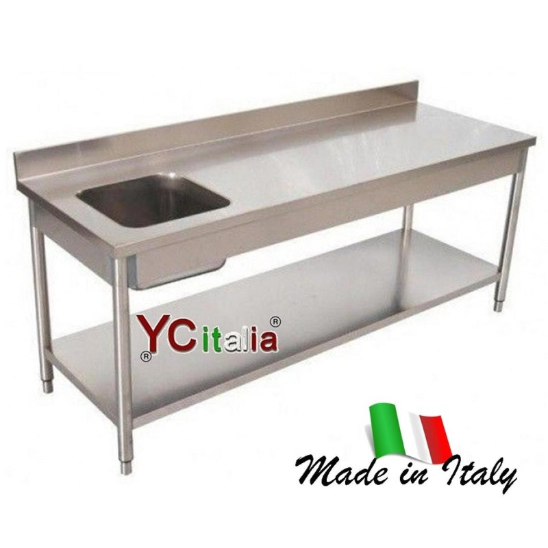 Tavolo con vasca e alzatina 700467,77 €467,77 €Tavoli con vasca in acciaio inoxF.A.R.H. Snc Di Bottacin Antonio & C