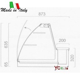 Vetrina da appoggio vetri curvi alti2.514,00 €2.514,00 €Vetrina ventilata vetri alti curvi refrigerata semilavorati F.A.R.H. Snc Di Bottacin Antonio & C