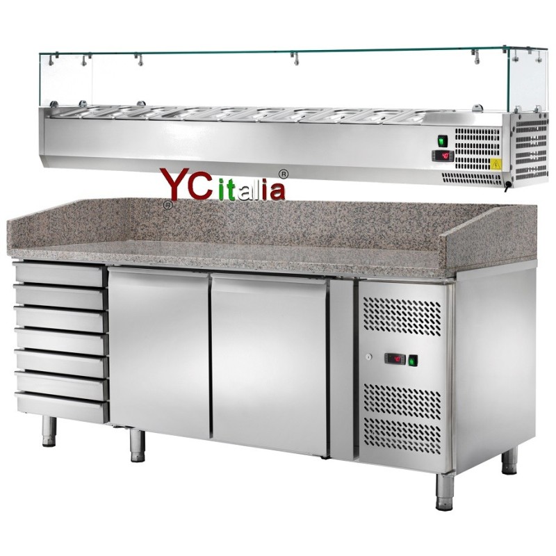 Banco pizza 2 porte e cassettiera + sovrastruttura 10xgn1/42.047,00 €2.047,00 €banchi pizza con cassettieraF.A.R.H. Snc Di Bottacin Antonio & C