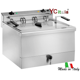 Friggitrice 8 lt203,00 €203,00 €Friggitrici snack professionale da banco una vasca profondita 600F.A.R.H. Snc Di Bottacin Antonio & C