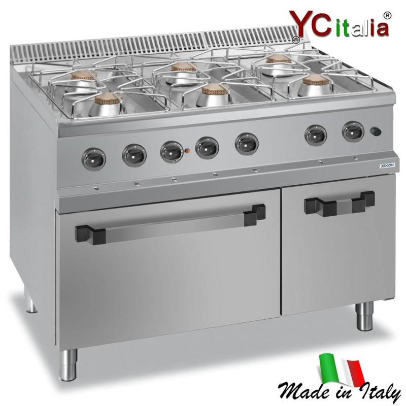 Cucina sei fuochi e forno a gas con armadio3.472,00 €3.472,00 €Cucina a gas professionale con forno profondita 900F.A.R.H. Snc Di Bottacin Antonio & C