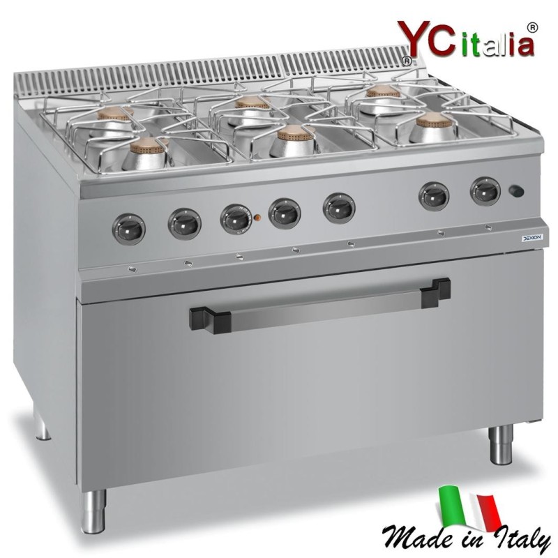 Cucina con sei fuochi su forno maxi a gas3.668,00 €3.668,00 €Cucina professionale gas con forno profondita 900F.A.R.H. Snc Di Bottacin Antonio & C