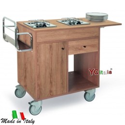 Carrello flambé 1 piastra a 1 fuoco 145x58x91 h1.087,00 €1.087,00 €Carrelli per flambèF.A.R.H. Snc Di Bottacin Antonio & C