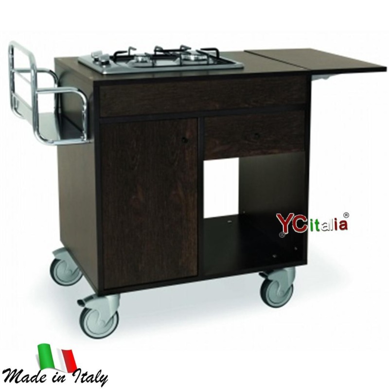 Carrello flambé in legno 123x50x87 h1.110,00 €1.110,00 €Carrelli per flambèF.A.R.H. Snc Di Bottacin Antonio & C