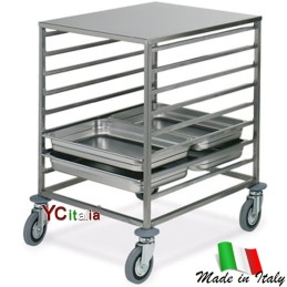 Carrello inox per 28 teglie 2/1635,00 €635,00 €Carrelli porta teglie per ristoranti e gastronomieF.A.R.H. Snc Di Bottacin Antonio & C