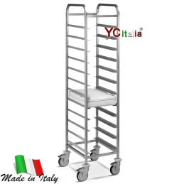 Carrello portavassoi 117x62x175(h)589,00 €589,00 €Carrelli professionali per vassoiF.A.R.H. Snc Di Bottacin Antonio & C