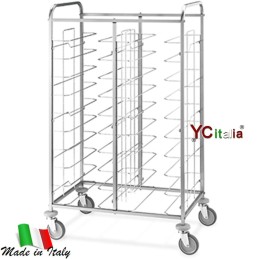 Carrello portavassoi 117x62x175(h)589,00 €589,00 €Carrelli professionali per vassoiF.A.R.H. Snc Di Bottacin Antonio & C