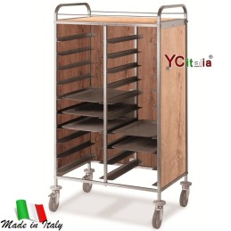 Carrello portavassoi color rovere 20 gn1/1595,00 €595,00 €Carrelli professionali per vassoiF.A.R.H. Snc Di Bottacin Antonio & C