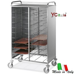Carrello portavassoi 117x62x175(h)589,00 €589,00 €Carrelli professionali per vassoiF.A.R.H. Snc Di Bottacin Antonio & C