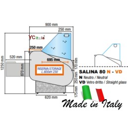 Banco neutro L2000 x P 900 x H 1265 vetri dritti1.407,60 €1.564,00 €Vetrine esposizione neutreF.A.R.H. Snc Di Bottacin Antonio & C