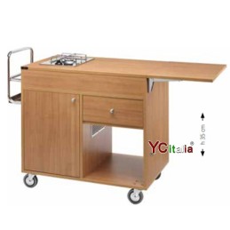 Carrello flambé 1 piastra a 1 fuoco 145x58x91 h1.087,00 €1.087,00 €Carrelli per flambèF.A.R.H. Snc Di Bottacin Antonio & C
