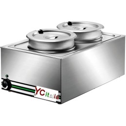 Bagnomaria a gas vasca per GN 1/2 + GN 1/3944,00 €944,00 €Bagnomaria snack da banco professionale profondita 600F.A.R.H. Snc Di Bottacin Antonio & C