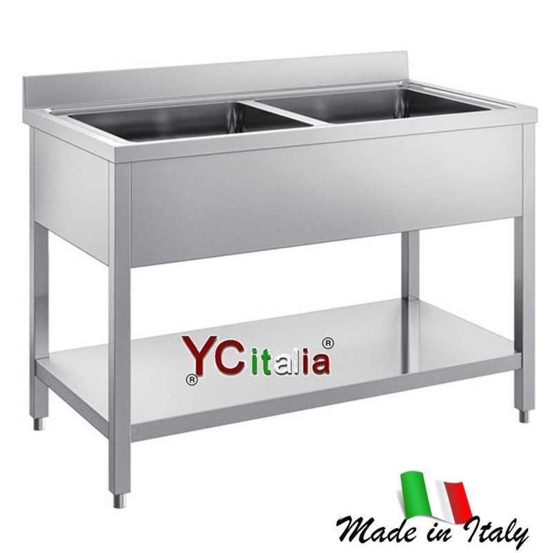 Lavatoio inox su gambe doppia vasca436,00 €436,00 €Lavelli aperti inoxF.A.R.H. Snc Di Bottacin Antonio & C