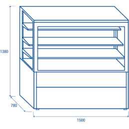 Vetrina refrigerata 1500x780x13803.576,00 €3.576,00 €Vetrine profondità 800 ventilateF.A.R.H. Snc Di Bottacin Antonio & C