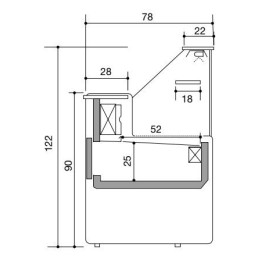 Banco vetrina con refrigerazione statica 1000x790x12201.532,00 €1.532,00 €Vetrine alimentariF.A.R.H. Snc Di Bottacin Antonio & C