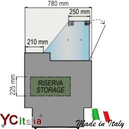 Vetrina con refrigerazione semiventilata 2480x7802.013,30 €2.237,00 €Vetrine profondità 800 ventilateF.A.R.H. Snc Di Bottacin Antonio & C