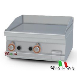 Fry top doppio liscio a gas 600x450710,00 €710,00 €Fry top snack liscio da banco professionale profondita 600F.A.R.H. Snc Di Bottacin Antonio & C