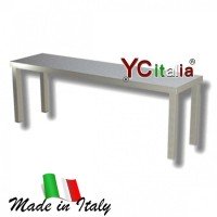 Mensole singole o doppie per tavoli a ponte in acciaio inox aisi