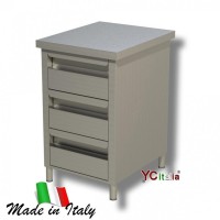 Cassettiere in acciaio inox