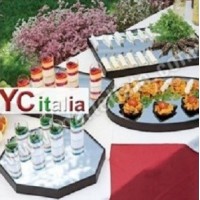 Espositori vassoi neri o a specchio per buffet a prezzi bassissimi
