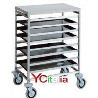 Carrelli porta teglie per panifici