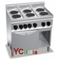 Cucina elettrica con piastra tonda