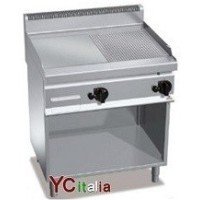 fry top professionali a gas profondita 70 cm